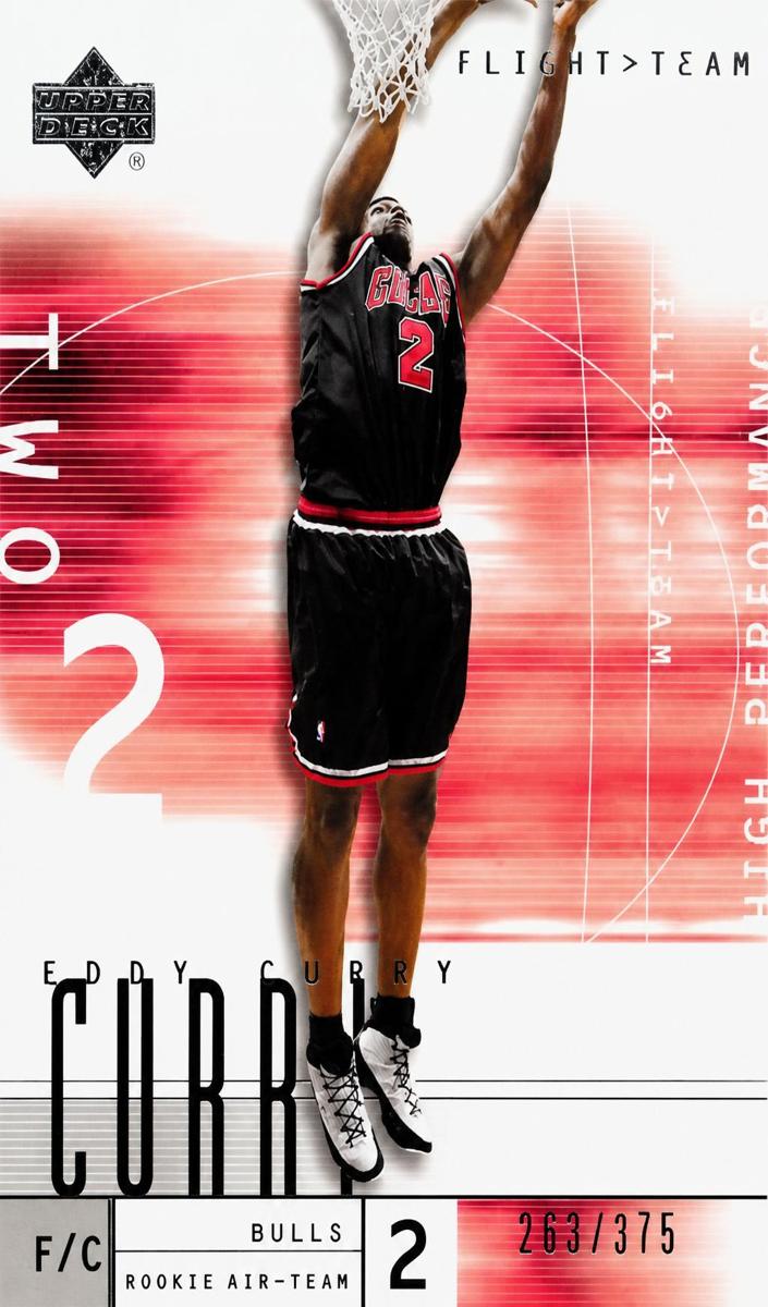 2001 Upper Deck Flight Team Eddy Curry #127 card