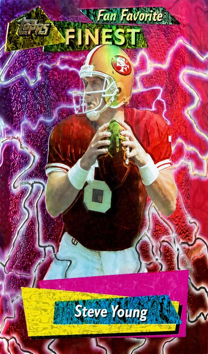 1995 Topps Finest Steve Young #FF12 card