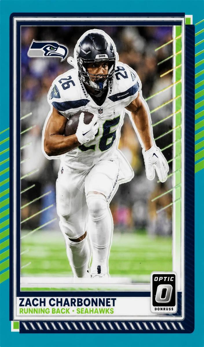 Zach Charbonnet 2025 Donruss Optic Football card