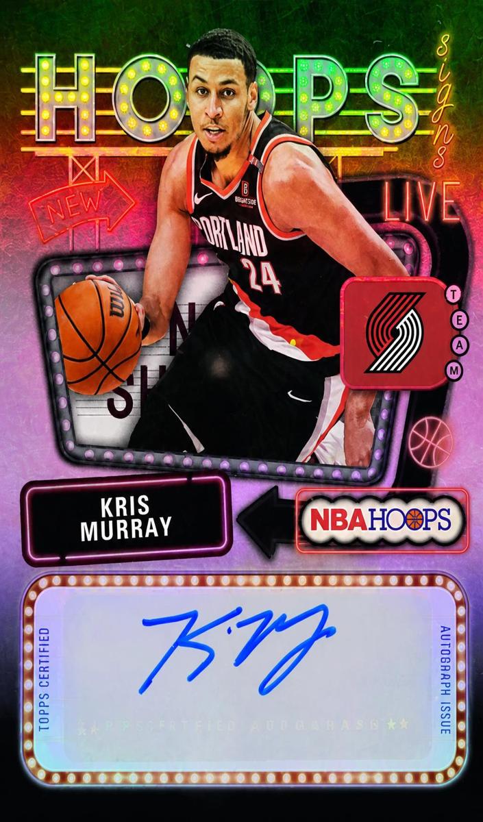 2025 Topps NBA Hoops Kris Murray #HS-KM card