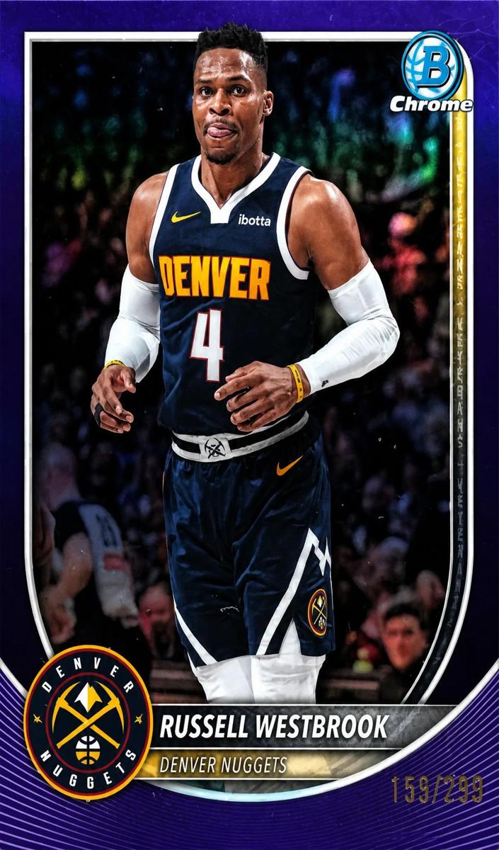 Russell Westbrook 2025 Bowman Basketball card