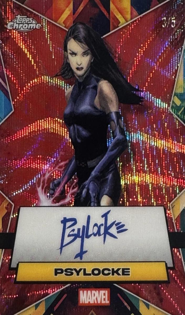 2025 Psylocke [Red Wave Refractor] #FA-PS