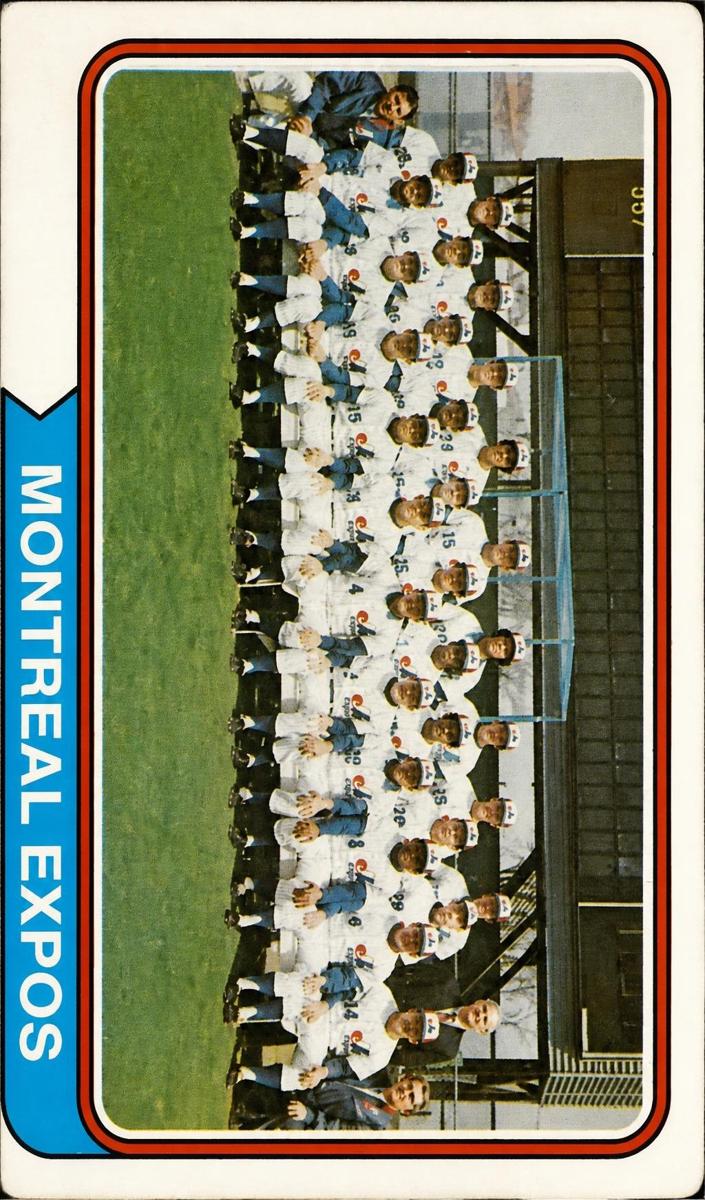 1974 Topps Expos Team #508 card