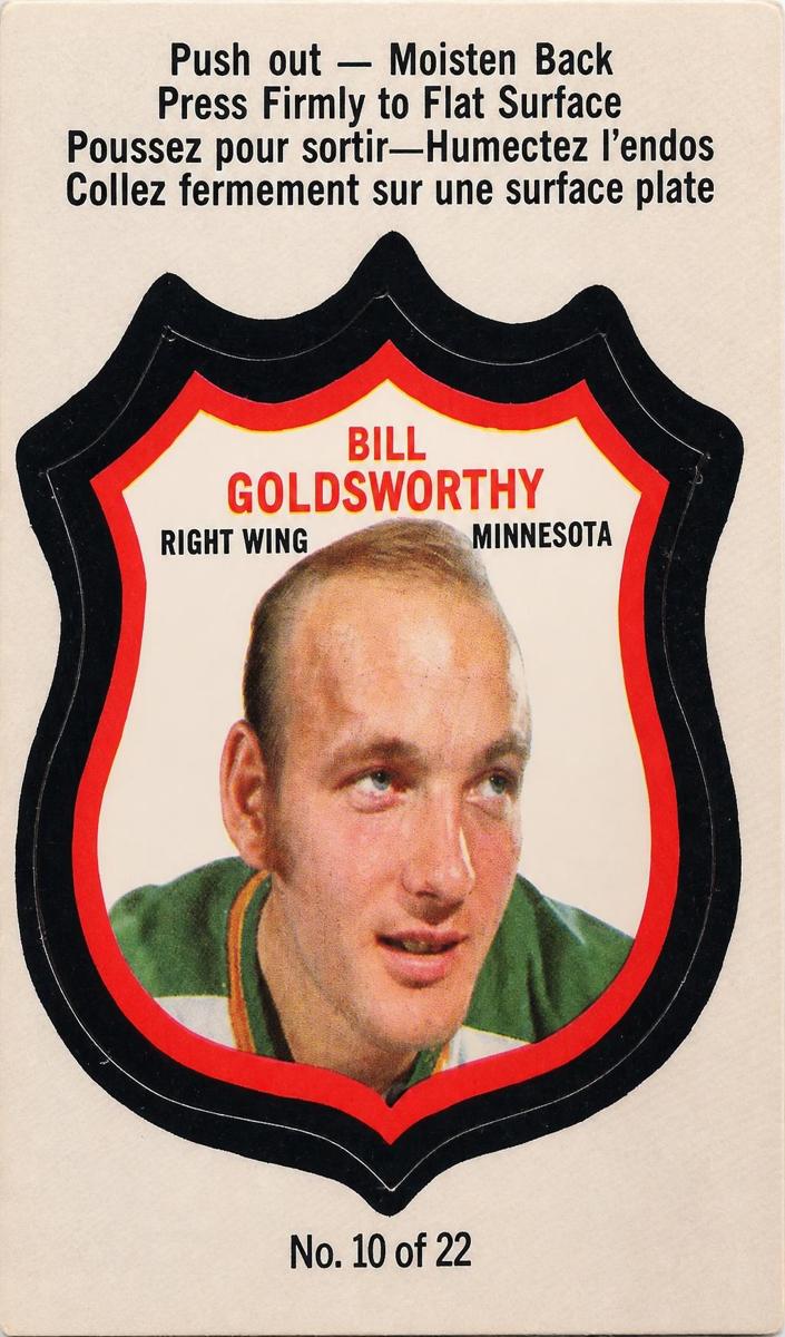 1972 Bill Goldsworthy #10