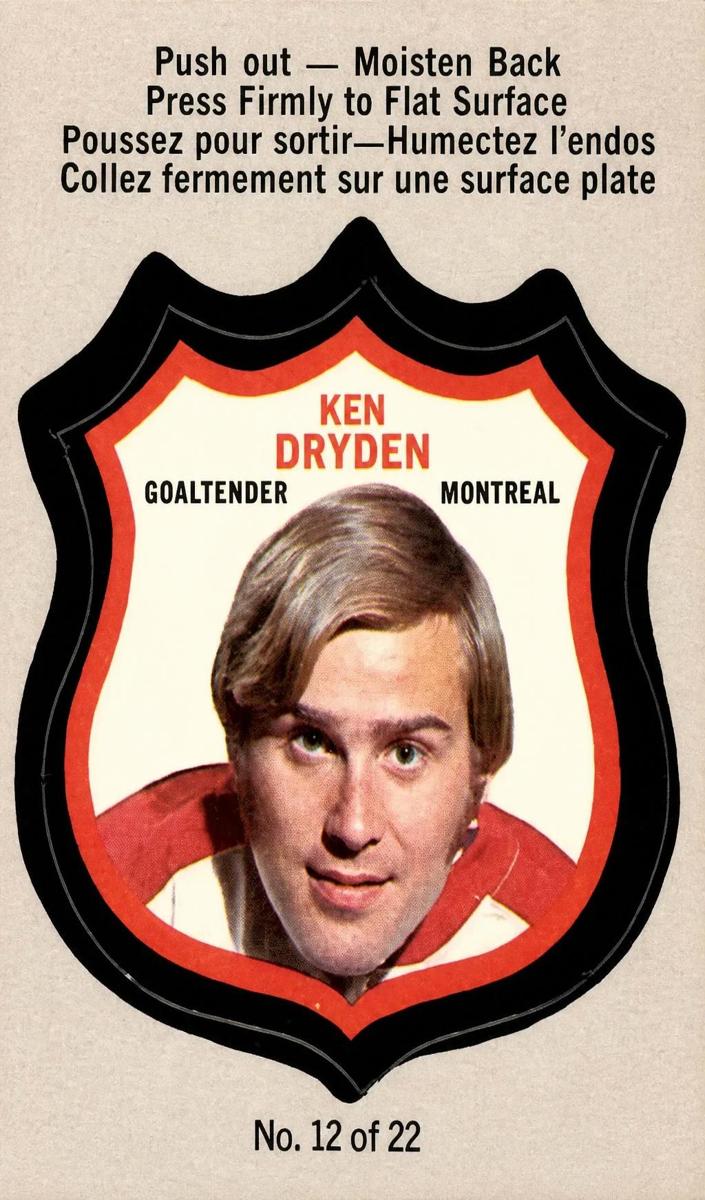 1972 Ken Dryden #12