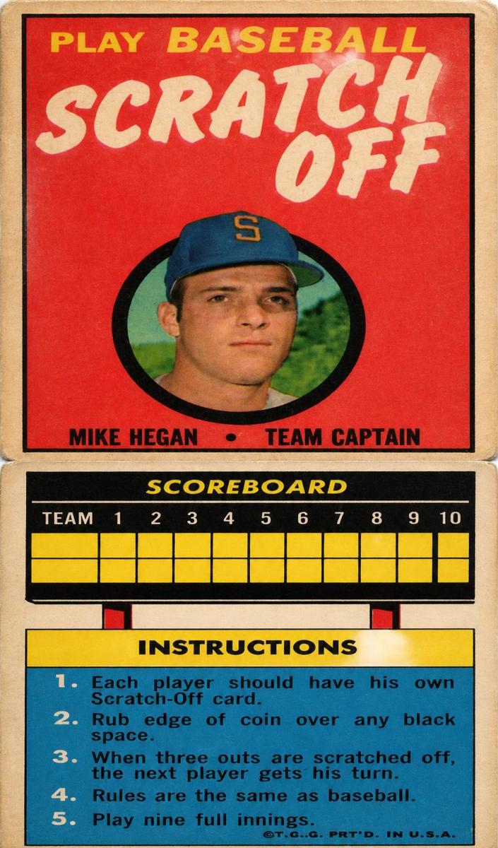 1971 Mike Hegan #NNO