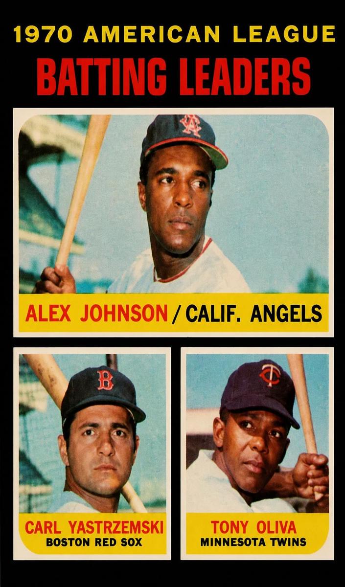1971 AL Batting Leaders #61