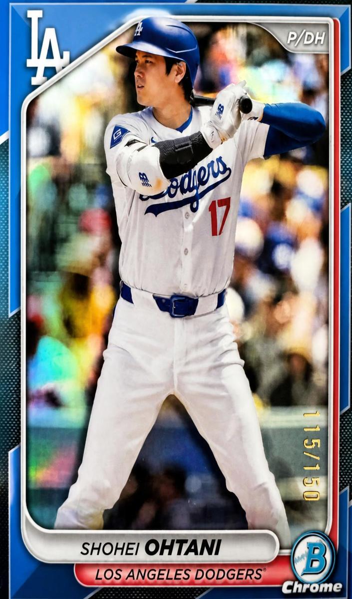 2024 Bowman Bowman Chrome Blue Refractor #85 Shohei Ohtani front