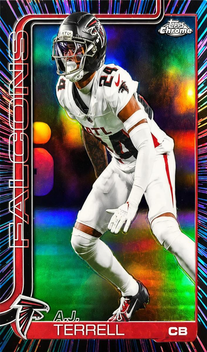 A.J. Terrell 2025 Topps Chrome Football card