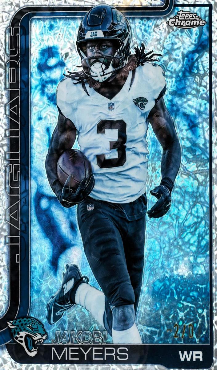 Jakobi Meyers 2025 Topps Chrome Football card