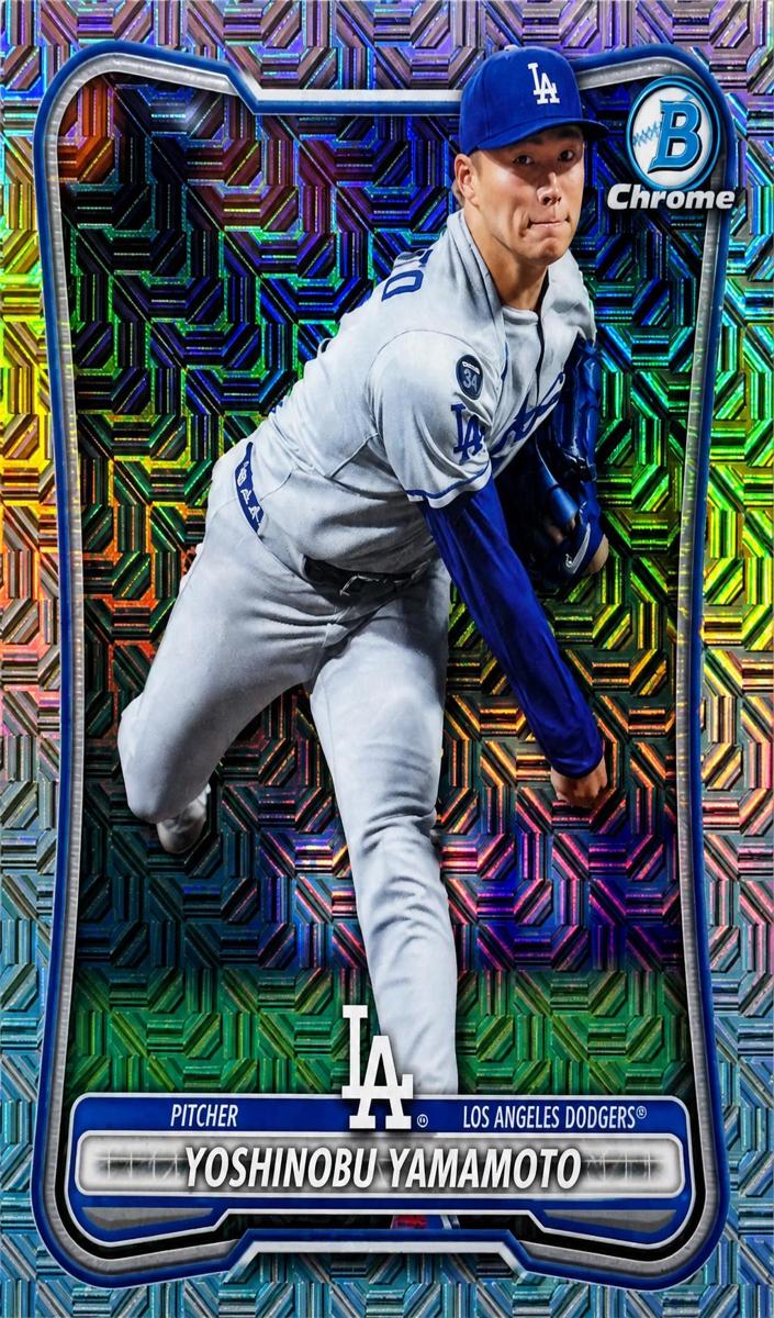 Yoshinobu Yamamoto 2026 Bowman Mega Box card
