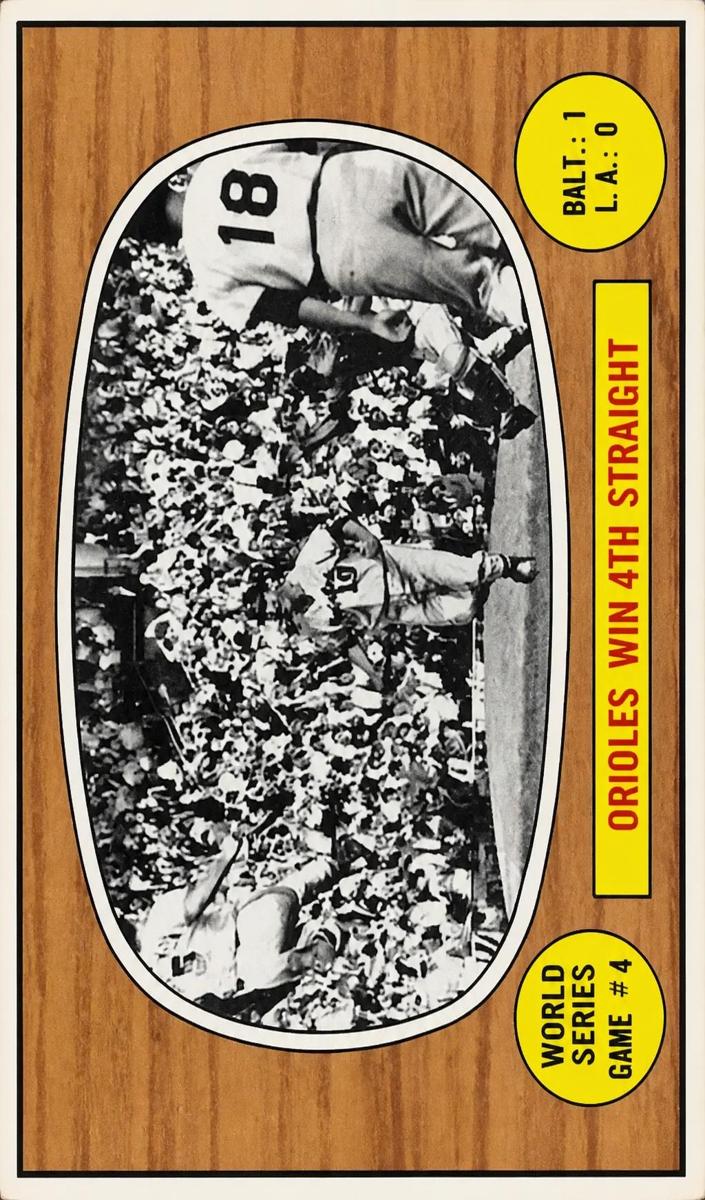 1967 Topps World Series Game 4 #154 card