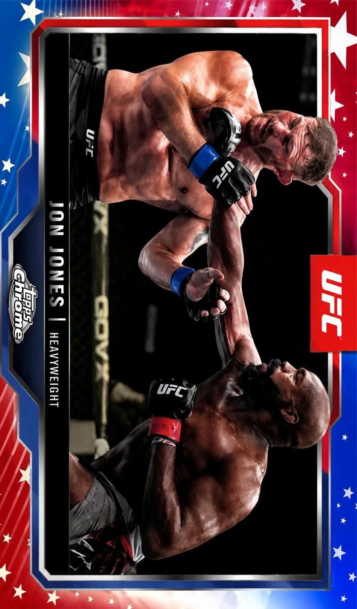 2025 Jon Jones [Red & Blue Refractor] #83