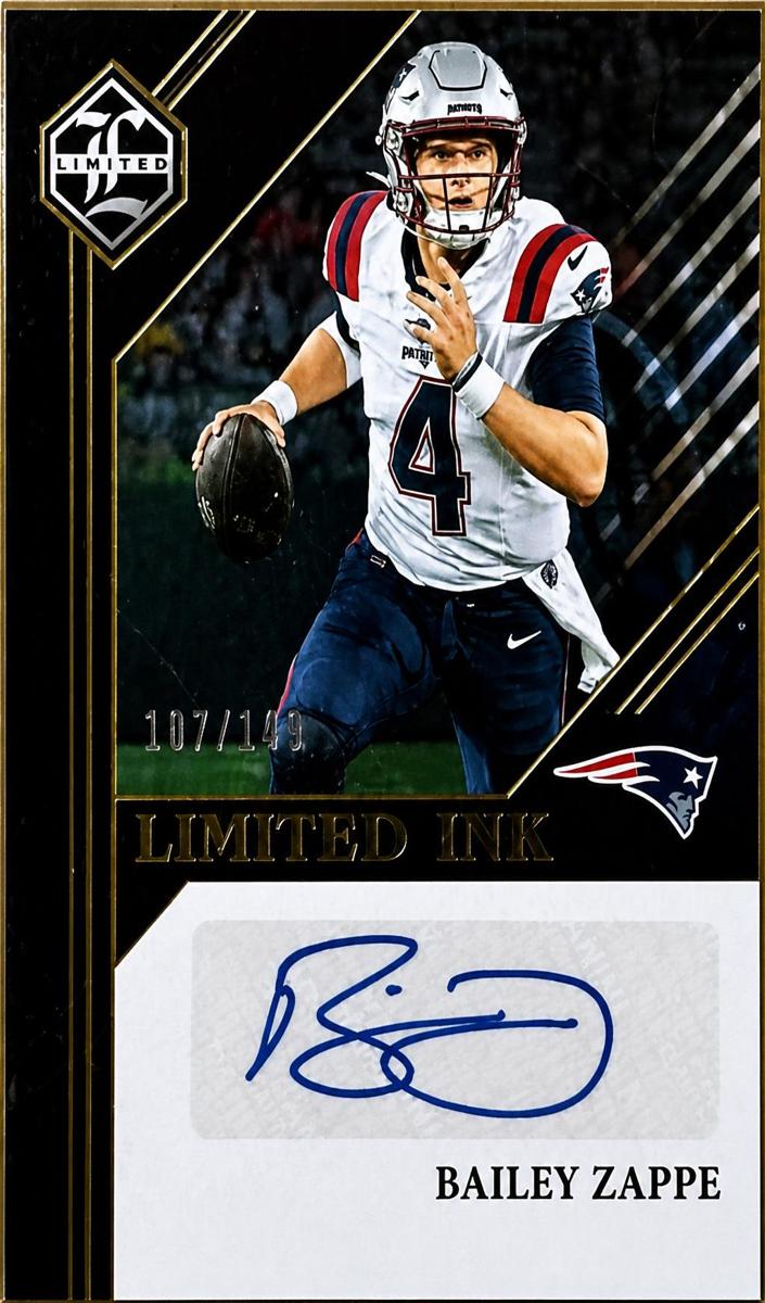 2023 Panini Limited Bailey Zappe #LI-BZ card