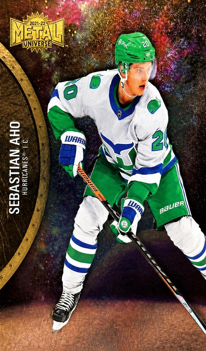 2021 Skybox Metal Universe Sebastian Aho #110 card
