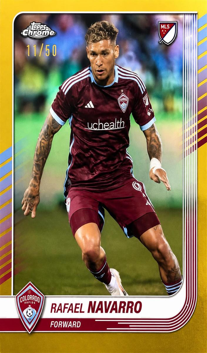 Rafael Navarro 2025 Chrome MLS Soccer card