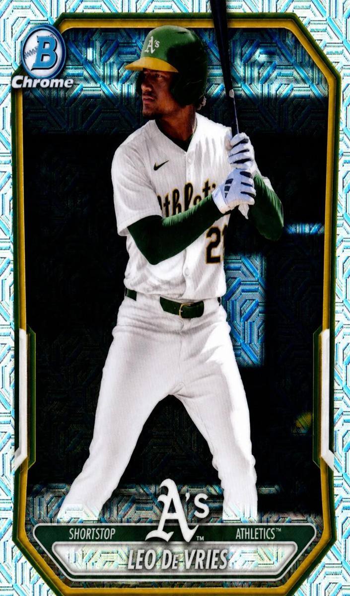 Leo De Vries 2026 Bowman Mega Box card