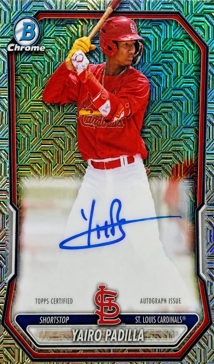 Yairo Padilla 2026 Bowman Mega Box card