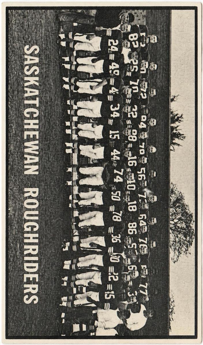 1961 Saskatchewan Roughriders Team #101