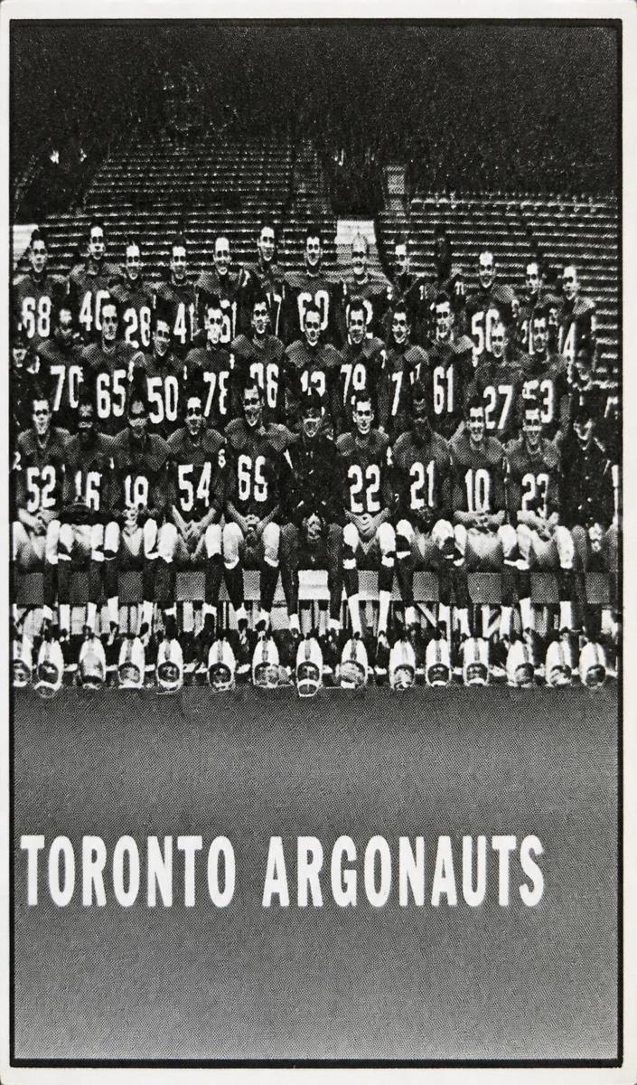 1961 Toronto Argonauts Team #117