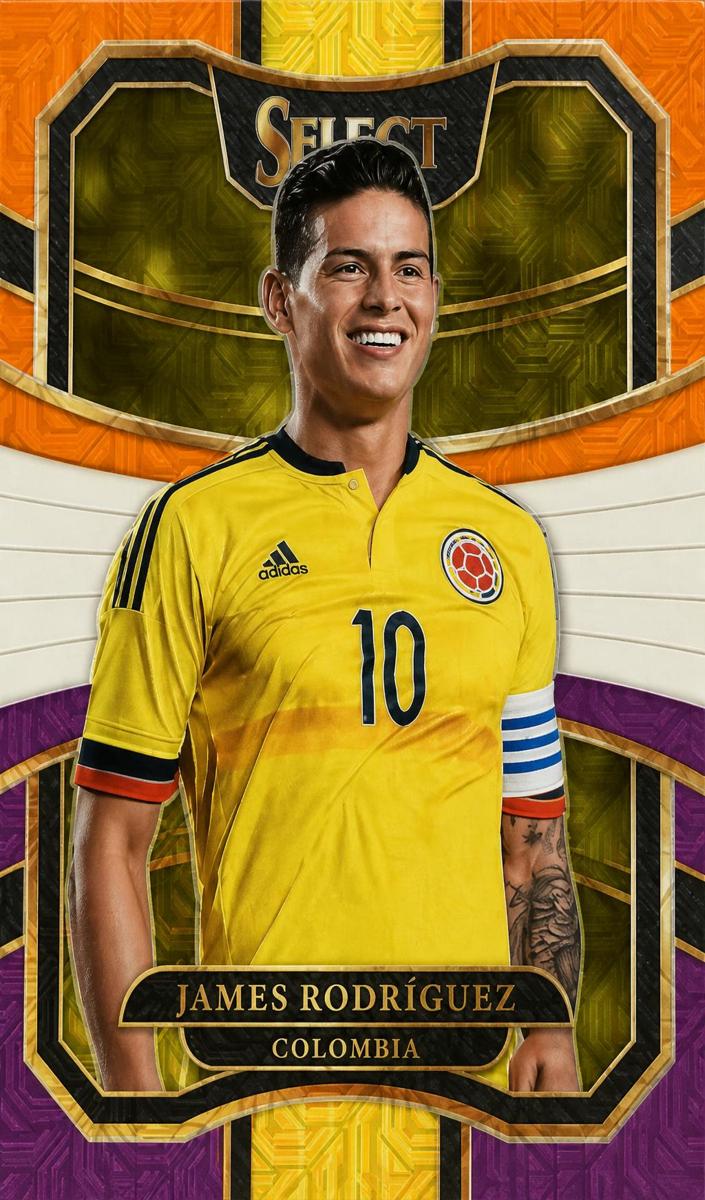 2017 Panini Select James Rodriguez [Multi-Color] #80 card