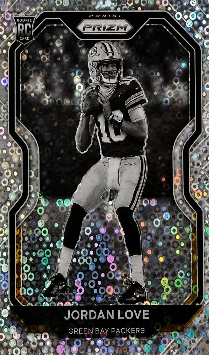 2020 Panini Prizm VARIATION-NO HUDDLE PRIZM #363 Jordan Love front