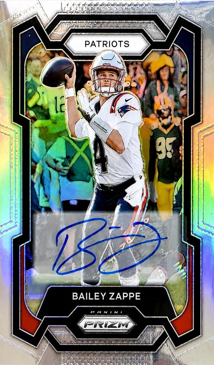 Bailey Zappe 2023 Prizm Football card