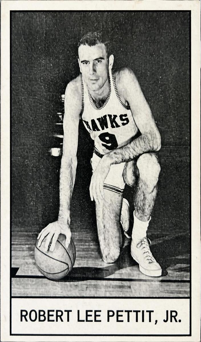 1961 Essex Meats Hawks Bob Pettit #NNO card
