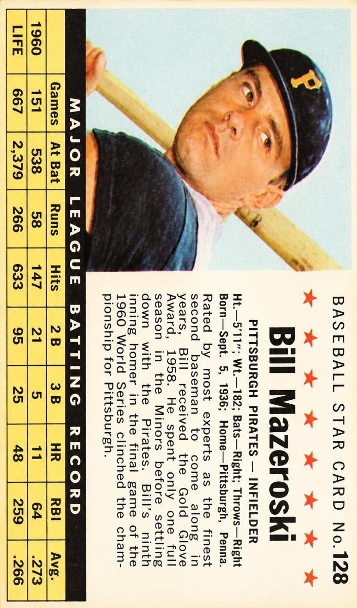 1961 Bill Mazeroski [Perforated] #128