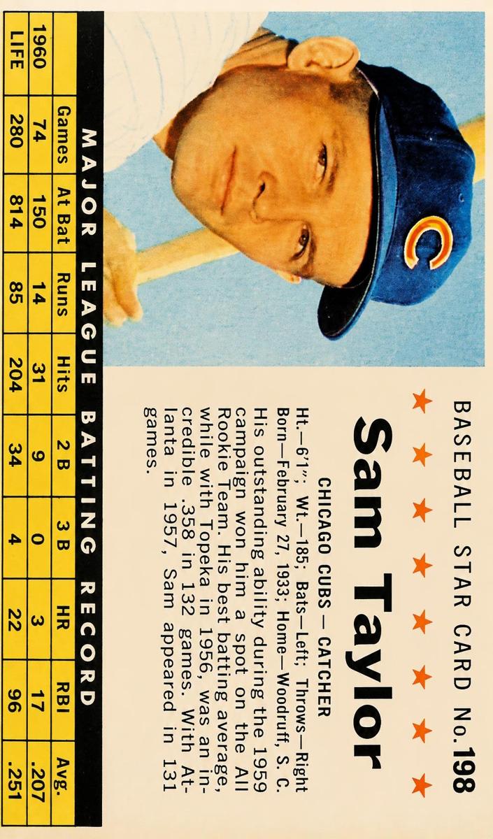 1961 Sam Taylor [Perforated] #198