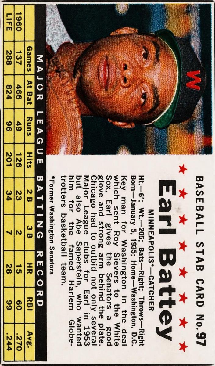 1961 Earl Battey [Hand Cut] #97