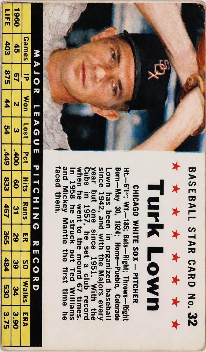 1961 Turk Lown [Hand Cut] #32
