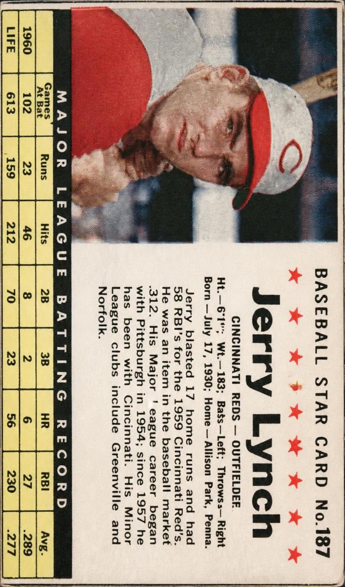 1961 Jerry Lynch [Hand Cut] #187