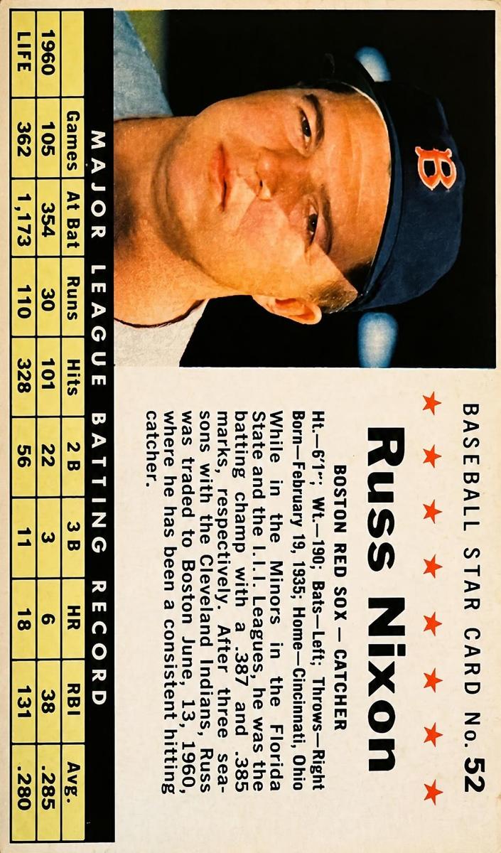 1961 Russ Nixon [Hand Cut] #52