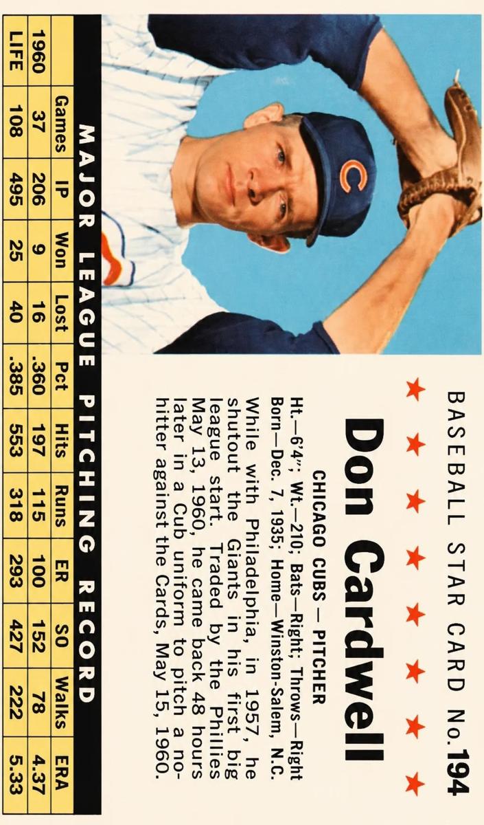 1961 Don Cardwell [Perforated] #194