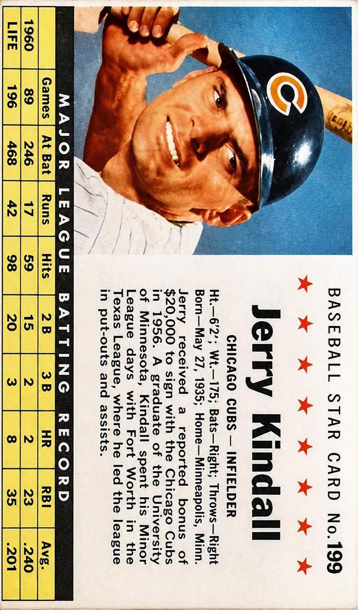 1961 Jerry Kindall [Hand Cut] #199