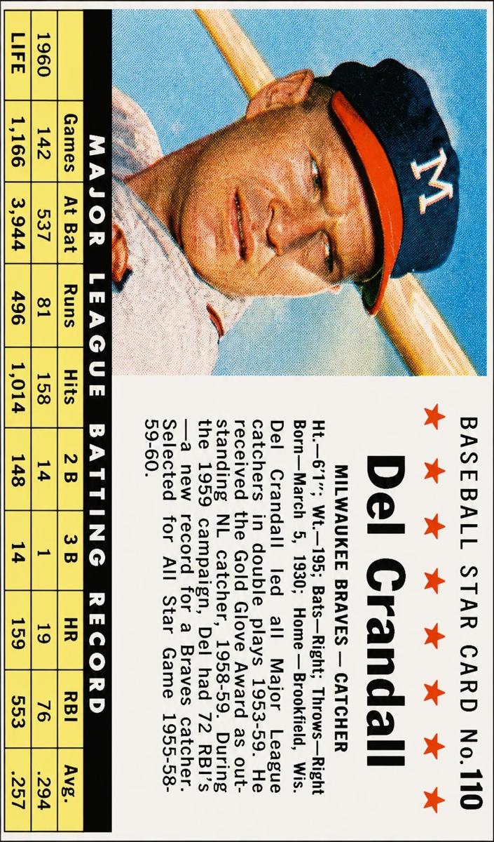 1961 Del Crandall [Hand Cut] #110
