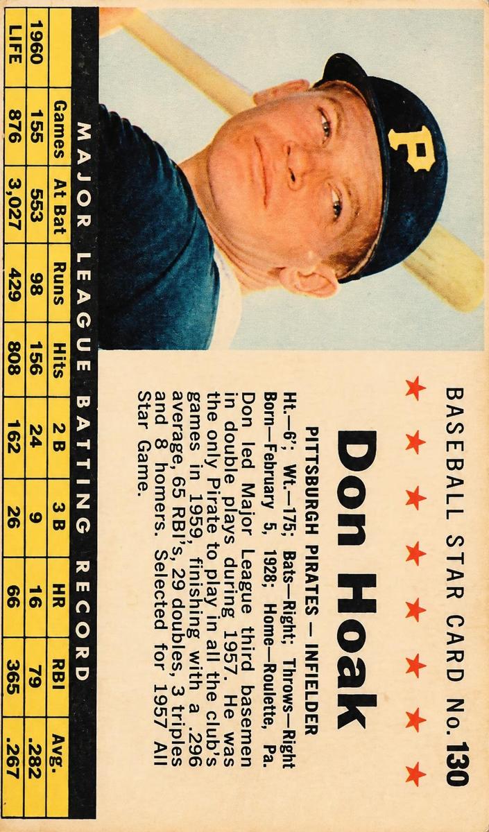 1961 Don Hoak [Perforated] #130