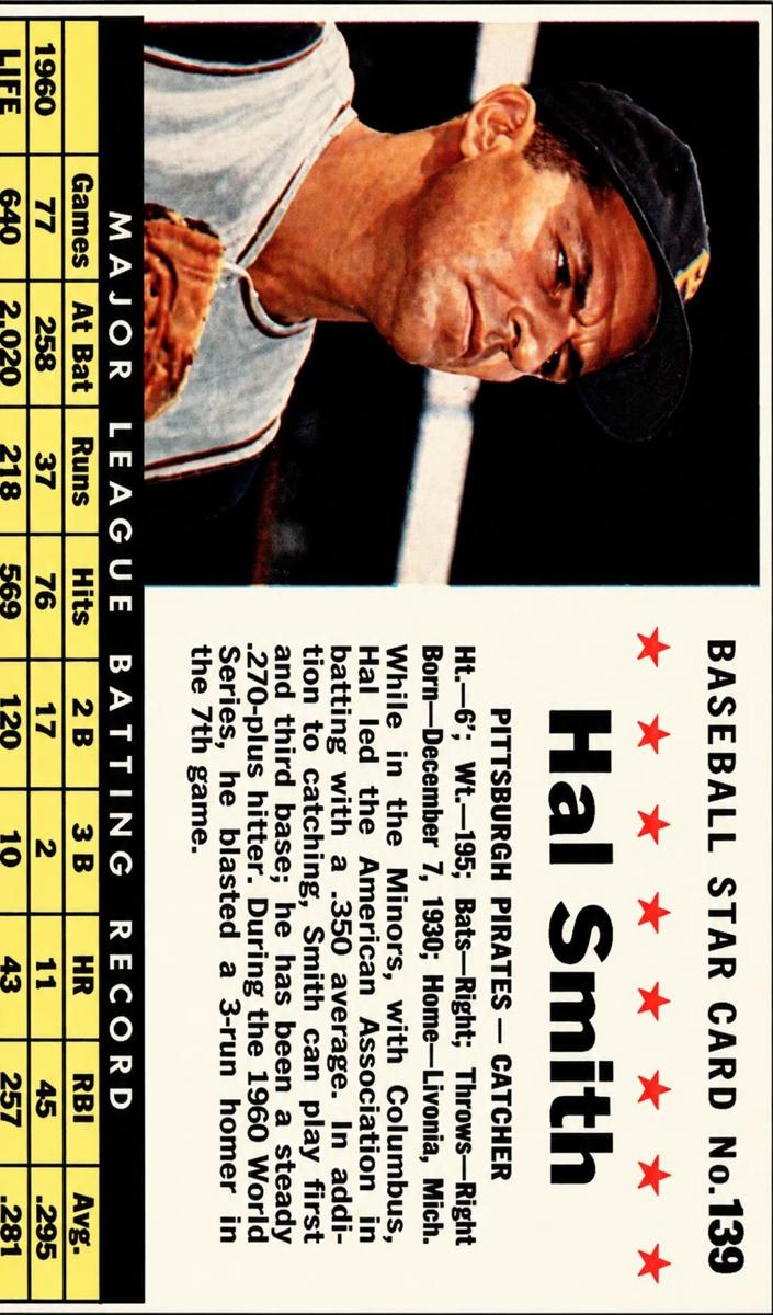 1961 Hal Smith [Hand Cut] #139