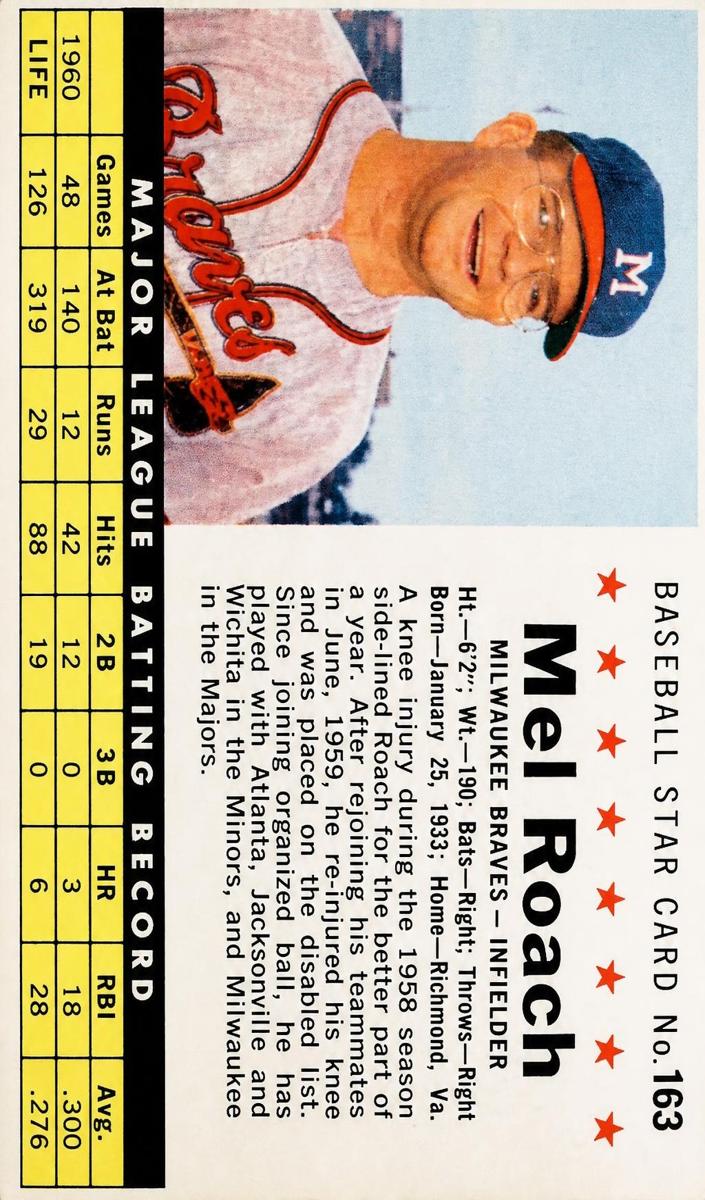 1961 Mel Roach [Hand Cut] #163