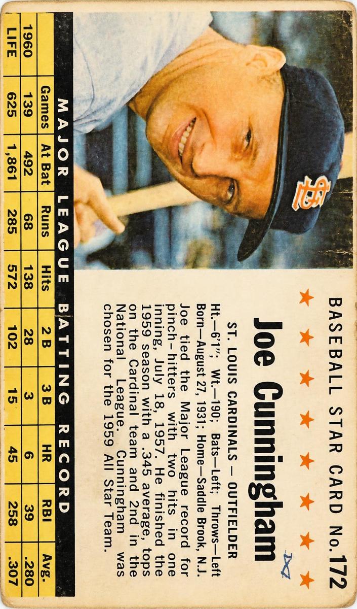1961 Joe Cunningham [Perforated] #172