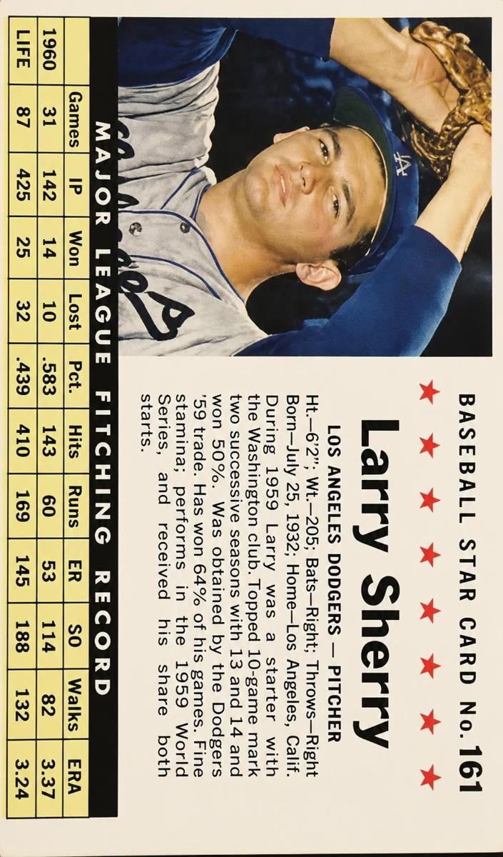 1961 Larry Sherry [Hand Cut] #161