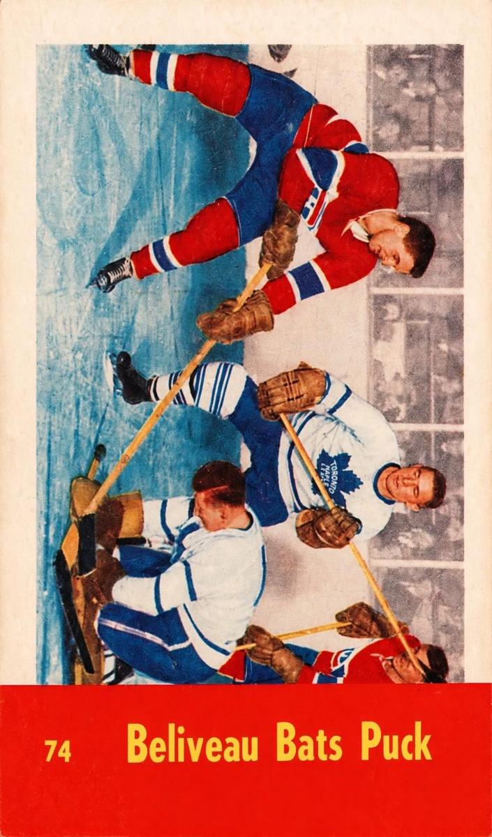 1955 Beliveau Bats Puck #74