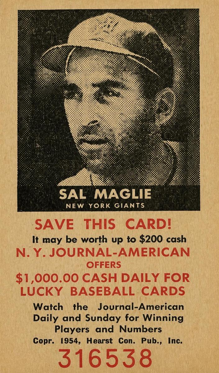 1954 Sal Maglie #NNO
