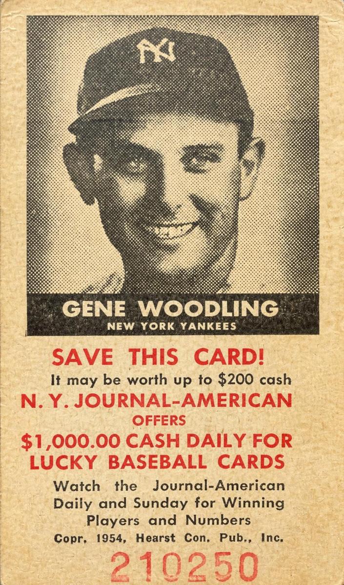 1954 Gene Woodling #NNO