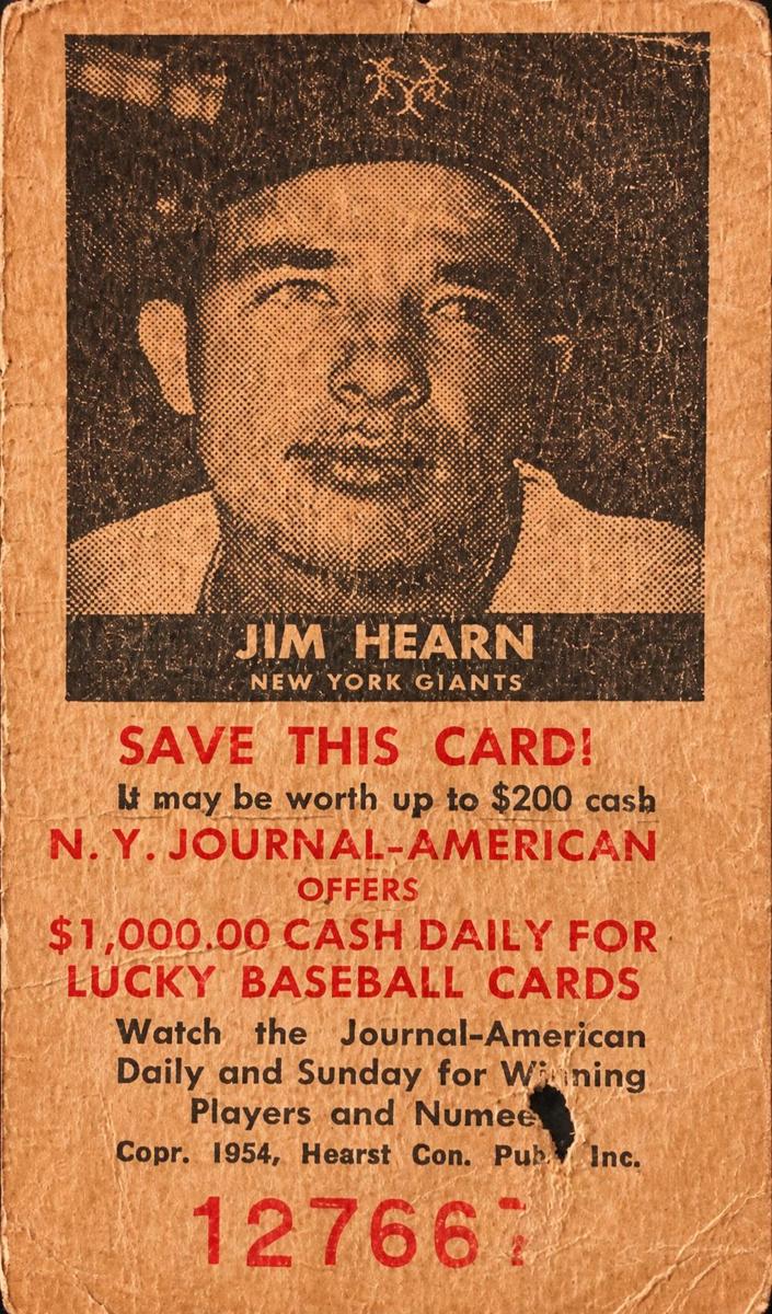 1954 Jim Hearn #NNO