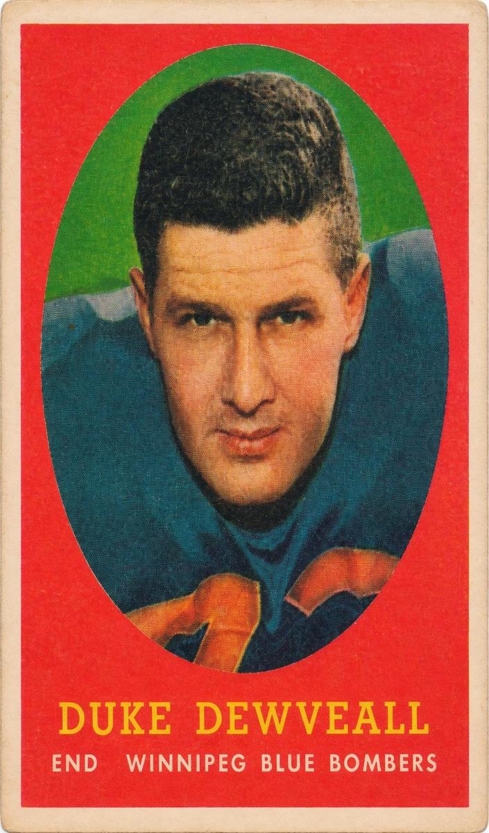 1958 Duke Dewveall #23