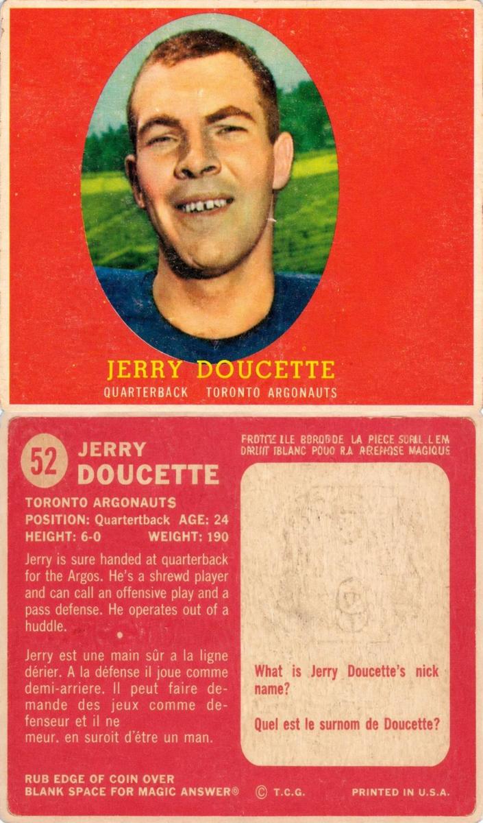 1958 Jerry Doucette #52
