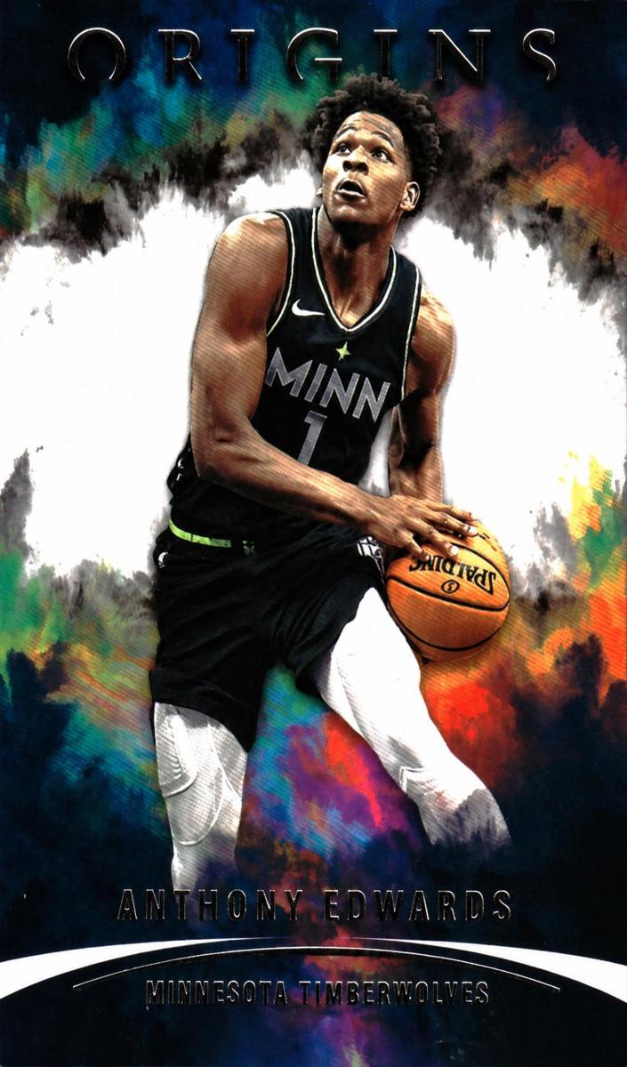 2021 Panini Origins Anthony Edwards [Blue] #16 card