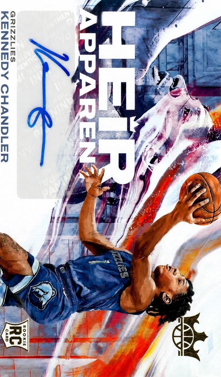 2022 Panini Court Kings Kennedy Chandler #HA-KCG card